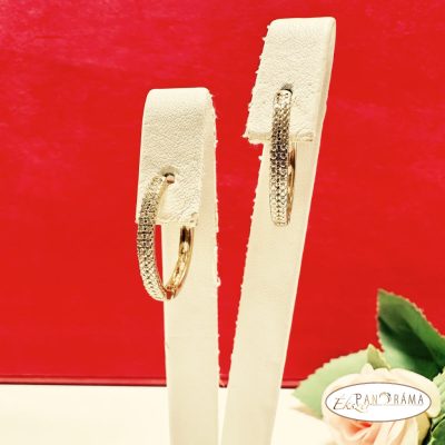  18K Gold Filled kristályos karika fülbevaló - Mirabella