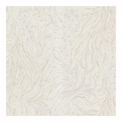 Bézs alapon halványszürke virág mintás tapéta