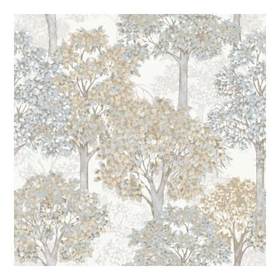 Fiori Country 8 -kék-krém színű fás tapéta 12323