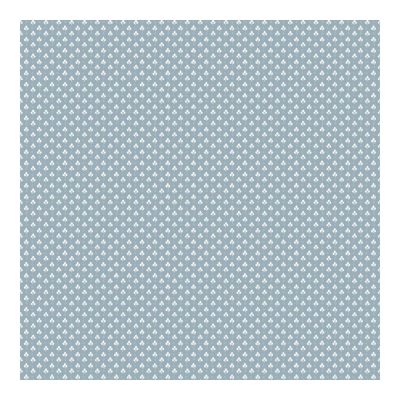 Fiori Country 8 - Kék alapon fehér apró leveles dekor tapéta 12363