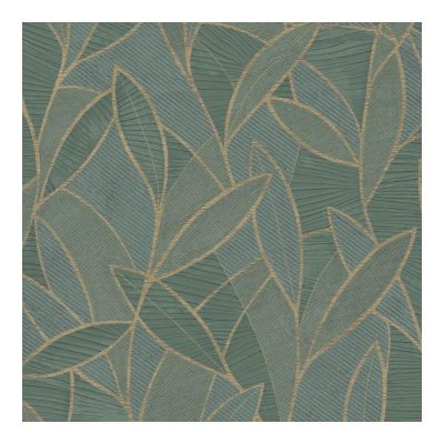 Allure - Zöld színű levél mintás tapéta AL26233