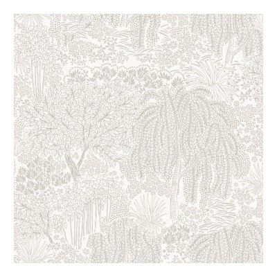 Allure - Fehér színű kert mintás tapéta AL26260