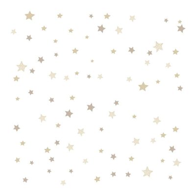 Happy - Arany és krém színű csillagos tapéta 14827
