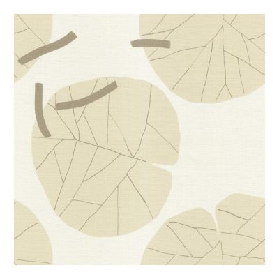 Interior - Bézs óriás leveles tapéta 73214