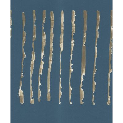 Interior - Kék alapon barna vonalas tapéta 73227