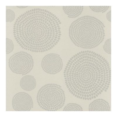 Interior - Szürke alapon kör mintás tapéta 73235