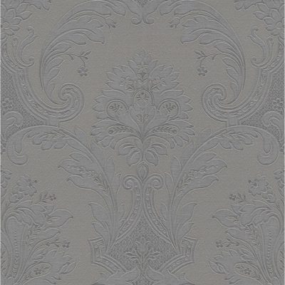 Tradizione - Ezüst színű virág díszes szürke tapéta Z21734