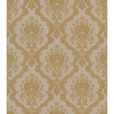 Tradizione - Barna-arany színű virágos barokk tapéta Z21747