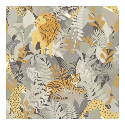 Dream - Állatvilág mintás szürke tapéta 13072