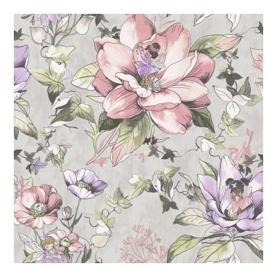 Dream - Virágos tündérek - szürke színű tapéta 13212