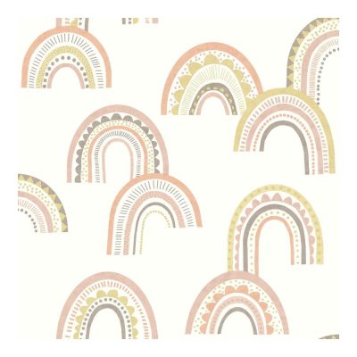 Dream - Narancs színű szivárványos tapéta 13280