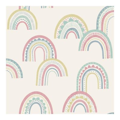 Dream - Kék és rózsaszín szivárványos tapéta 13281