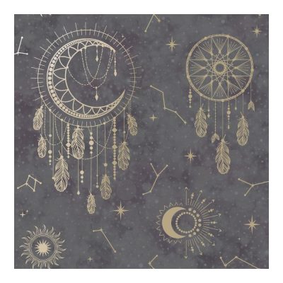 Dream - Álomfogó fekete-arany tapéta 13330