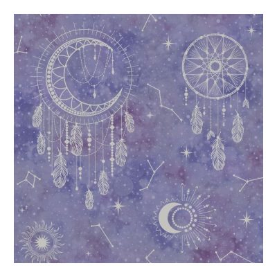 Dream - Álomfogó lila-ezüst tapéta 13331