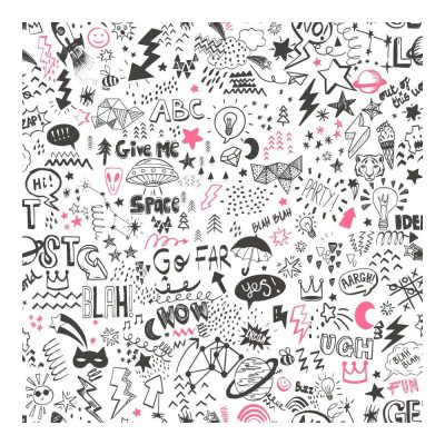 Dream - Firkált fehér-rózsaszín tapéta 13340