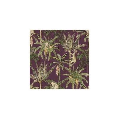 Arboretum - Bordó dzsungel mintás tapéta 91760