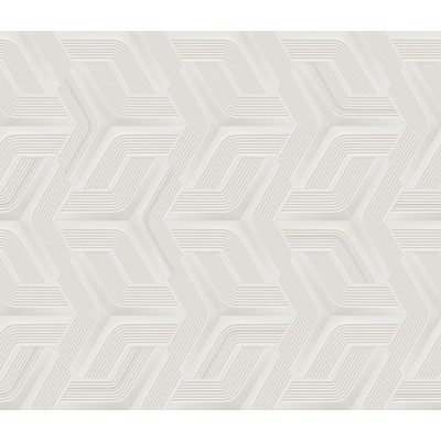 Lamborghini 3 - Fehér geometriai mintás olasz tapéta Z12803