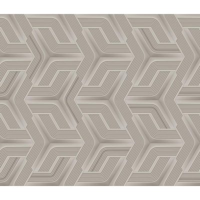 Lamborghini 3 - Szürke geometriai mintás olasz tapéta Z12807