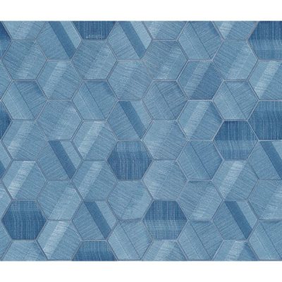 Lamborghini 3 - Kék hexagon mintás olasz tapéta Z12831