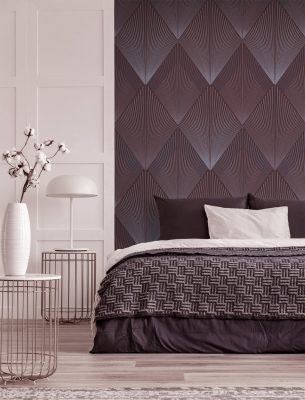 Feature Walls - Art Deco bordó tapéta 1,06x2,8m 