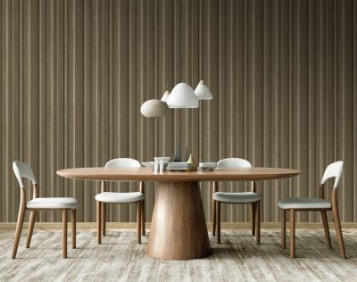 Feature Walls - Csíkos barna tapéta 1,06x2,8m 