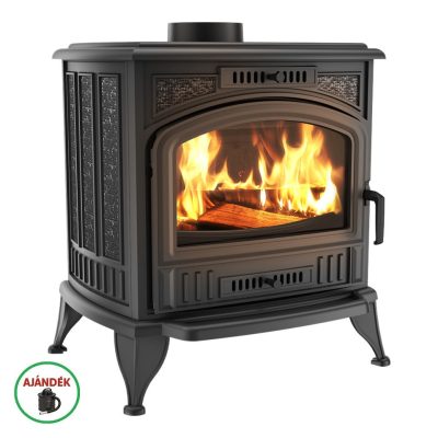 KRATKI KOZA K6 130 KÁLYHA TURBOFAN RENDSZERREL - Ajándék Hamuporszívóval