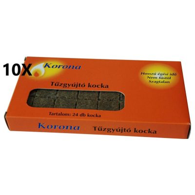 10db-os Korona tűzgyújtó kocka csomag