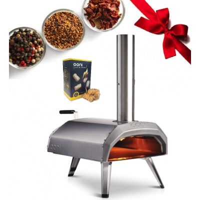 Ooni Karu 12 vegyes tüzelésű pizza kemence - Ajándék Prémium gyújtókockával és Fűszercsomaggal
