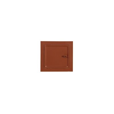 KÉMÉNYAJTÓ VÖRÖS ALAPOZÓVAL KEZELVE 140x140 mm