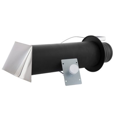 KANDALLÓ LÉGBEVEZETŐ FŰTŐSZÁLLAL, REJTETT TEKERŐGOMBOS PILLANGÓ SZELEPPEL 150/FEKETE