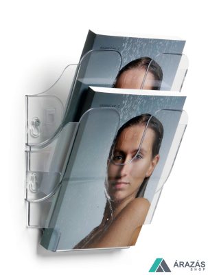 Prospektustartó fali A5 álló - FLEXIPLUS 2 rekeszes (1709013400)