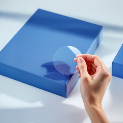 50mm átlátszó körcímke - PP CLEAR műanyag lezárócímke (1.000db/40)