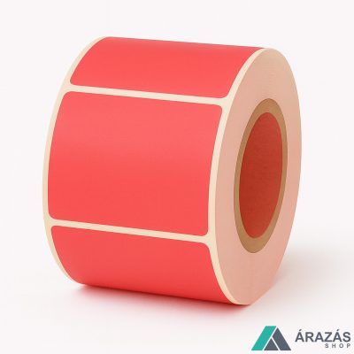 90x90mm TT papír címke (1.000 db/tek) PIROS