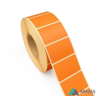 40x25mm THERMO címke - NARANCS (2.000 db/40)
