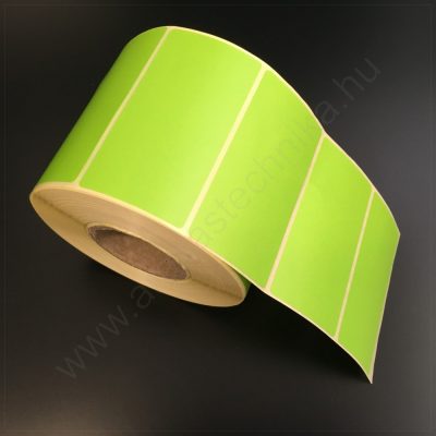 80x40mm THERMO címke - ZÖLD P375 (1.000 db/40)
