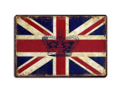 British flag retro fémtábla