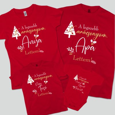 A legszebb karácsonyom... 4db családi szett