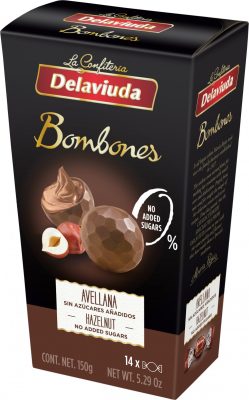 Delaviuda Mogyorós Tejcsokoládé Bonbon NSA 150g