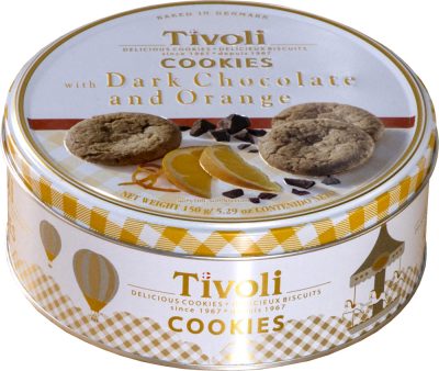 Tivoli Étcsokoládés Narancsos kekszek FD 150g