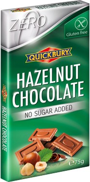 Quickbury NSA Mogyorós Tejcsokoládé tábla 75g