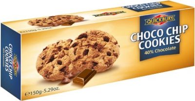 Quickbury Omlós keksz Csokidarabokkal 126g