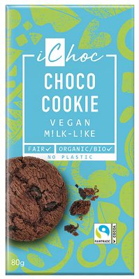 Ichoc BIO Csokoládé Keksz darabokkal 80g