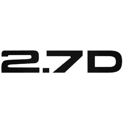 2.7D - Szélvédő matrica