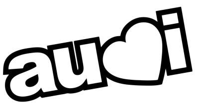 AUDI matrica szívvel