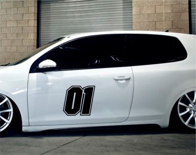 01-es szám tuning (1db) matrica 