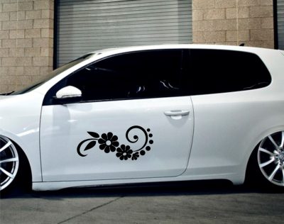 Virágos tuning (1db) matrica 