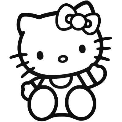 Hello Kitty Integető matrica