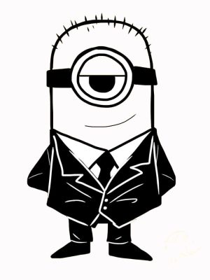 Öltönyös Minion Autómatrica