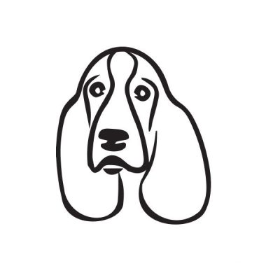 Basset hound 2 matrica