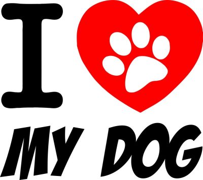 I Love My Dog matrica 